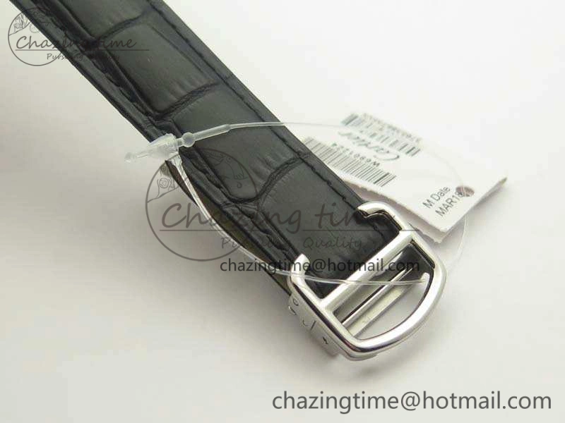 Ballon Bleu 42mm SS JF 1:1 Best Edition White Dial On Leather Strap Miyota Modern 6254