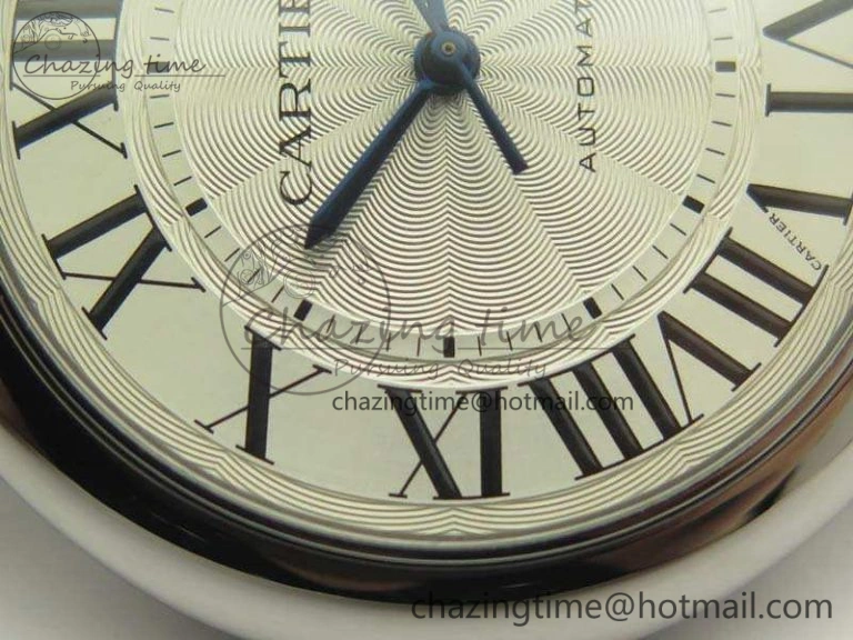 Ballon Bleu 42mm SS JF 1:1 Best Edition White Dial On Leather Strap Miyota Modern 6254