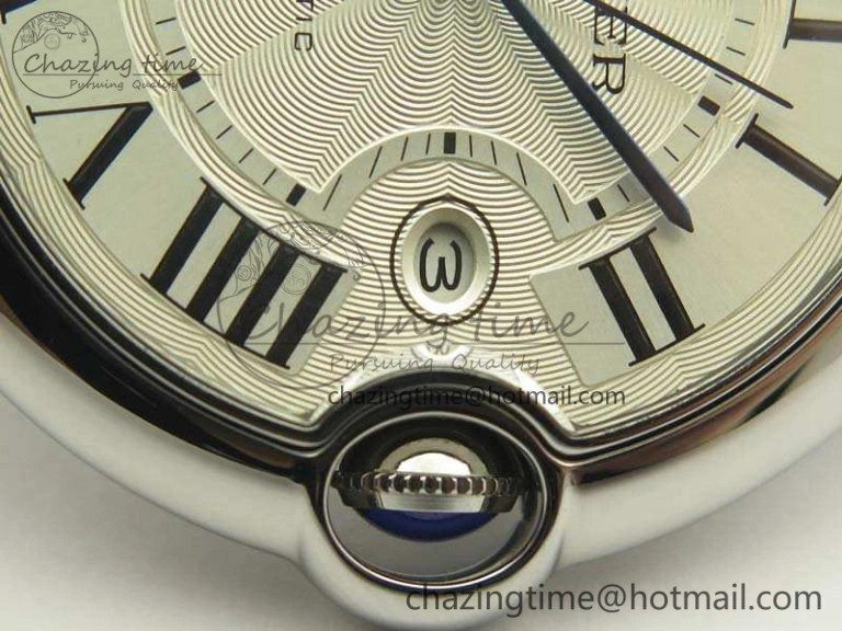 Ballon Bleu 42mm SS JF 1:1 Best Edition White Dial On Leather Strap Miyota Modern 6254
