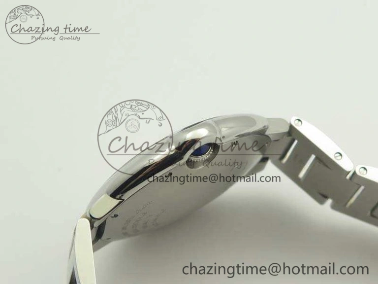Sustainable Ballon Bleu 42mm SS JF 1:1 Best Edition White Dial On SS Bracelet Miyota 6257