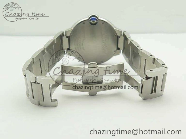 Sustainable Ballon Bleu 42mm SS JF 1:1 Best Edition White Dial On SS Bracelet Miyota 6257