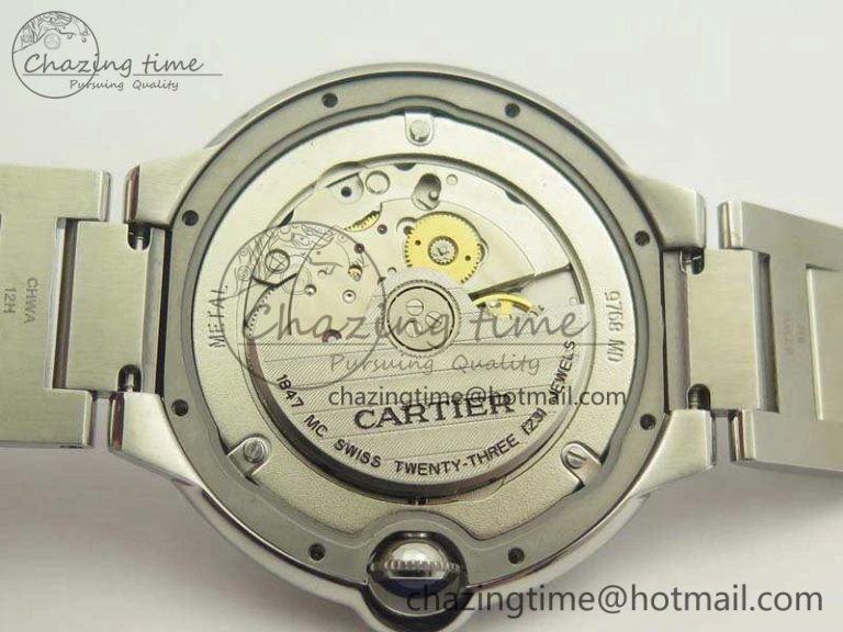 Sustainable Ballon Bleu 42mm SS JF 1:1 Best Edition White Dial On SS Bracelet Miyota 6257