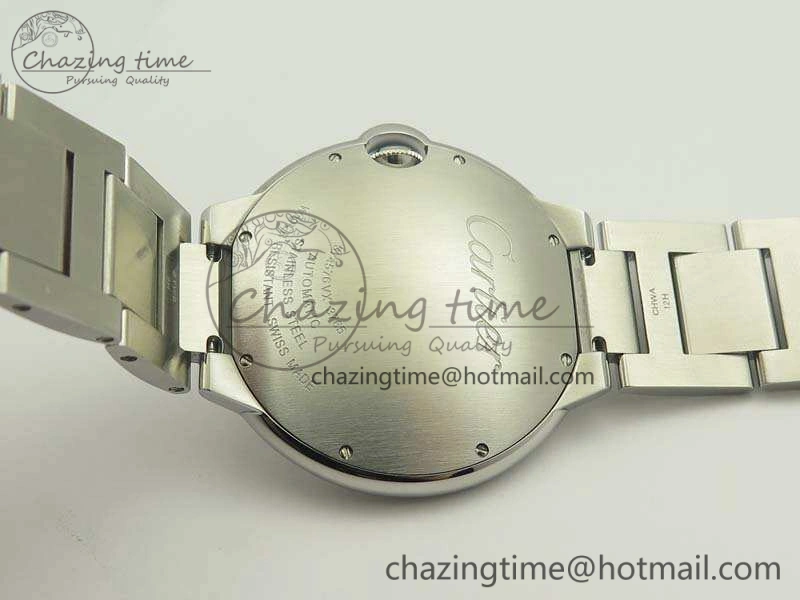 Sustainable Ballon Bleu 42mm SS JF 1:1 Best Edition White Dial On SS Bracelet Miyota 6257