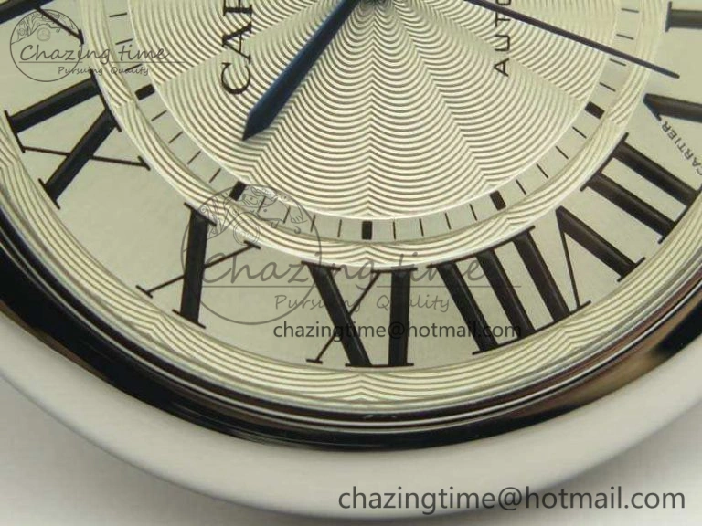 Sustainable Ballon Bleu 42mm SS JF 1:1 Best Edition White Dial On SS Bracelet Miyota 6257