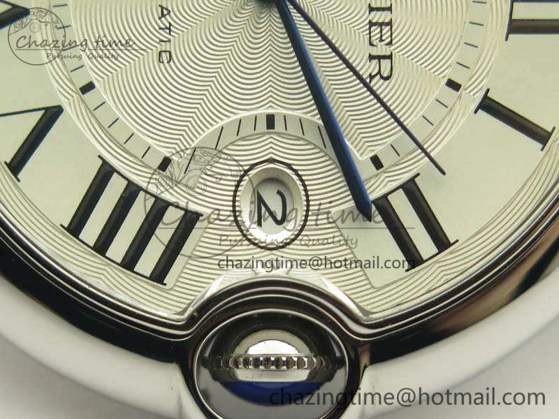 Sustainable Ballon Bleu 42mm SS JF 1:1 Best Edition White Dial On SS Bracelet Miyota 6257