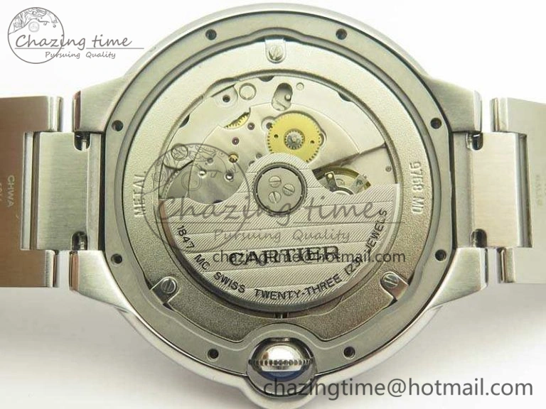 Sustainable Ballon Bleu 42mm SS JF 1:1 Best Edition White Dial On SS Bracelet Miyota 6257