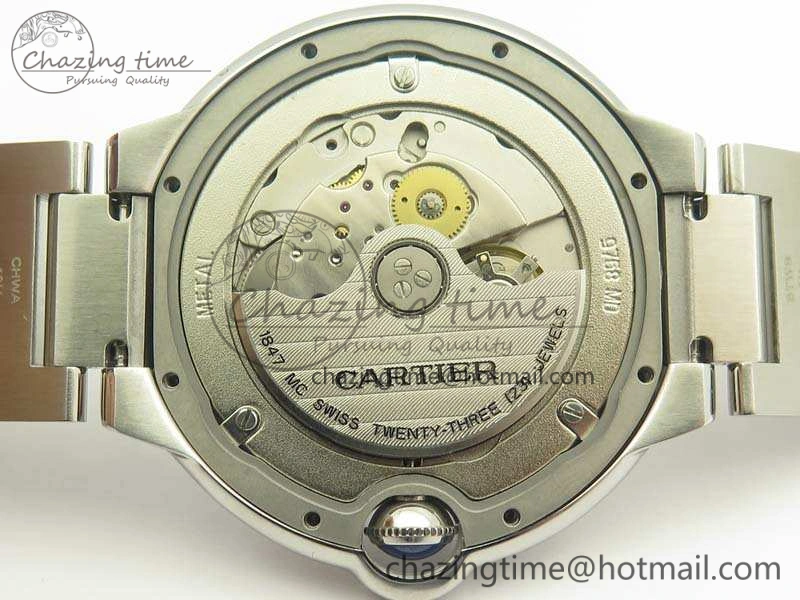 Sustainable Ballon Bleu 42mm SS JF 1:1 Best Edition White Dial On SS Bracelet Miyota 6257
