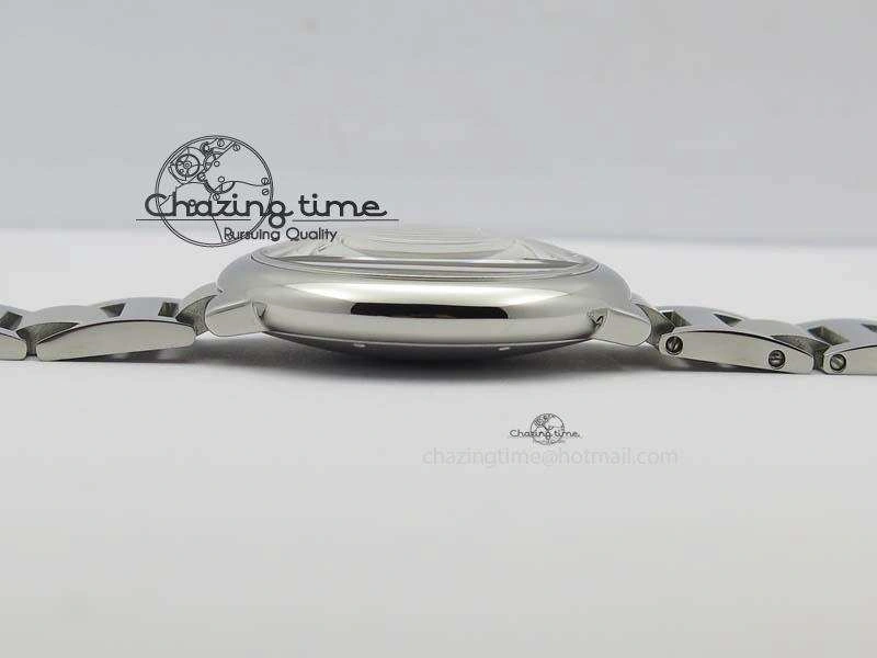 Ballon Bleu 42mm SS V4 V6F 1:1 Best Edition White Textured Dial On SS Bracelet A Reliable 6305