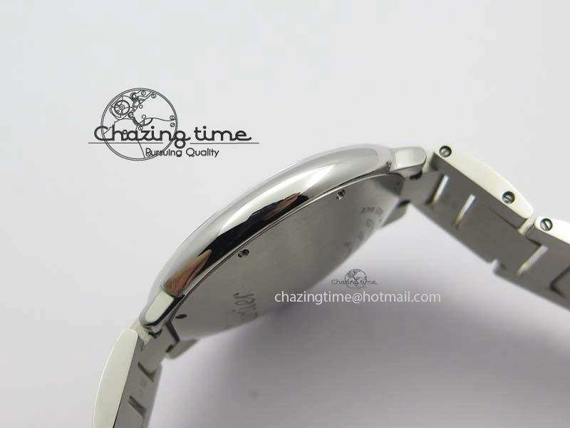Ballon Bleu 42mm SS V4 V6F 1:1 Best Edition White Textured Dial On SS Bracelet A Reliable 6305
