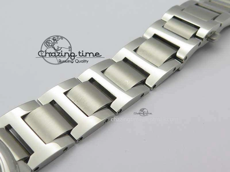 Ballon Bleu 42mm SS V4 V6F 1:1 Best Edition White Textured Dial On SS Bracelet A Reliable 6305