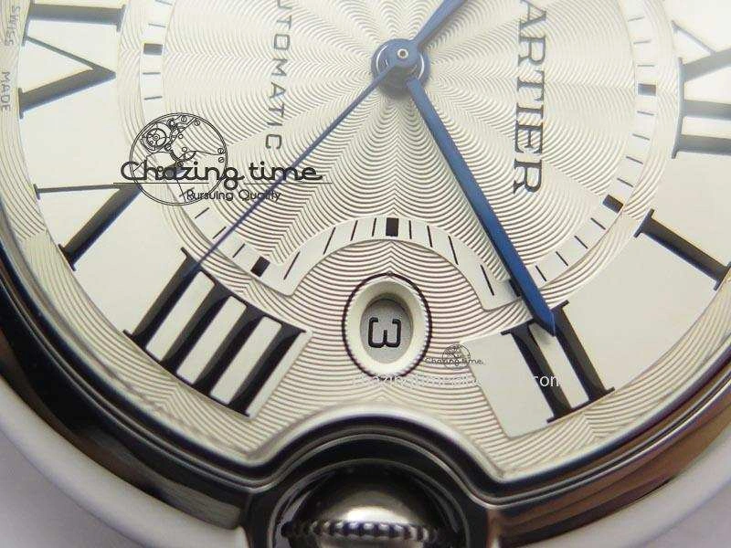 Ballon Bleu 42mm SS V6F 1:1 Best Edition White Dial On SS Bracelet A Lightweight 6349