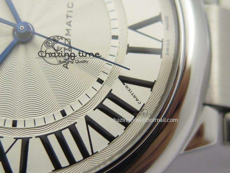 Ballon Bleu 42mm SS V6F 1:1 Best Edition White Dial On SS Bracelet A Lightweight 6349