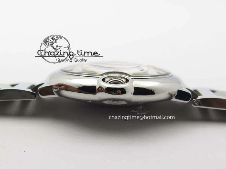 Ballon Bleu 42mm SS V6F 1:1 Best Edition White Dial On SS Bracelet A Lightweight 6349