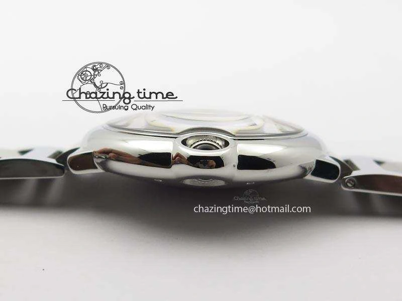 Ballon Bleu 42mm SS V6F 1:1 Best Edition White Dial On SS Bracelet A Lightweight 6349