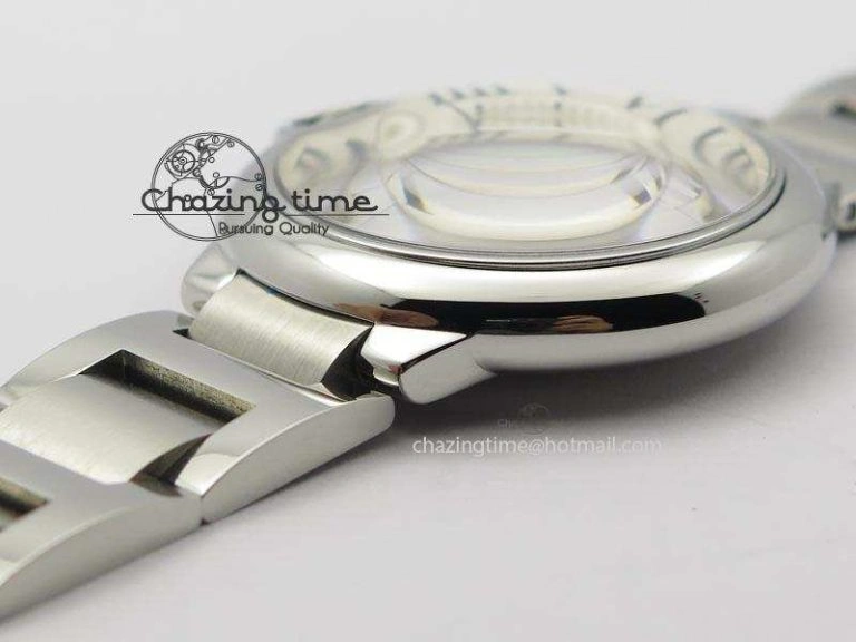 Ballon Bleu 42mm SS V6F 1:1 Best Edition White Dial On SS Bracelet A Lightweight 6349