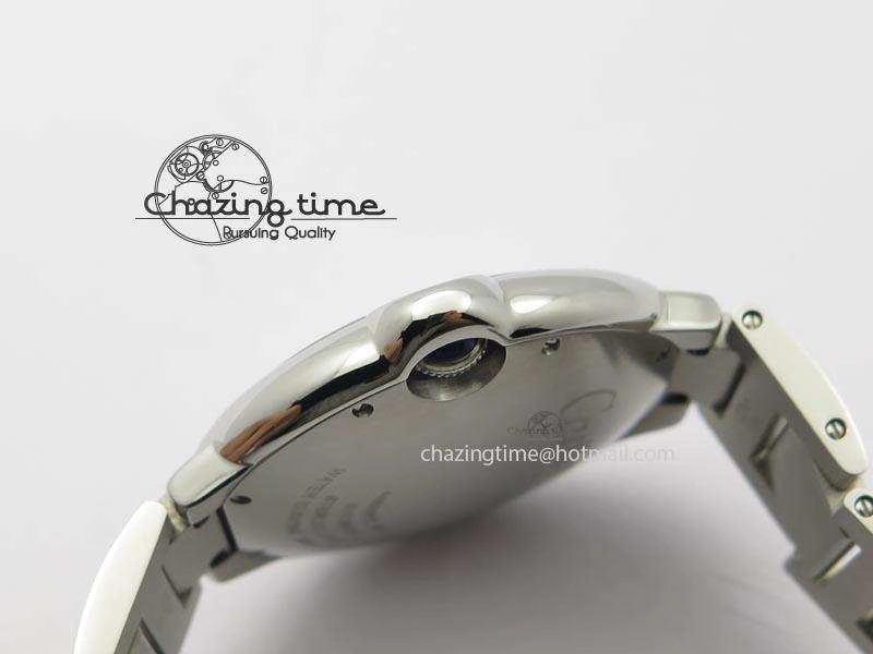Ballon Bleu 42mm SS V6F 1:1 Best Edition White Dial On SS Bracelet A Lightweight 6349