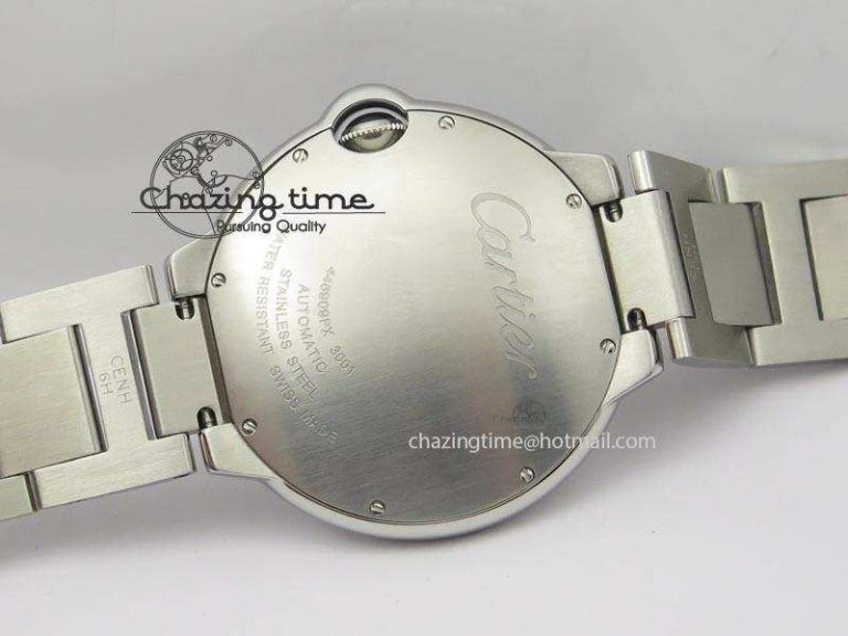 Ballon Bleu 42mm SS V6F 1:1 Best Edition White Dial On SS Bracelet A Lightweight 6349