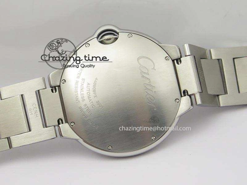 Ballon Bleu 42mm SS V6F 1:1 Best Edition White Dial On SS Bracelet A Lightweight 6349