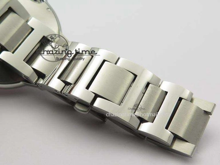 Ballon Bleu 42mm SS V6F 1:1 Best Edition White Dial On SS Bracelet A Lightweight 6349