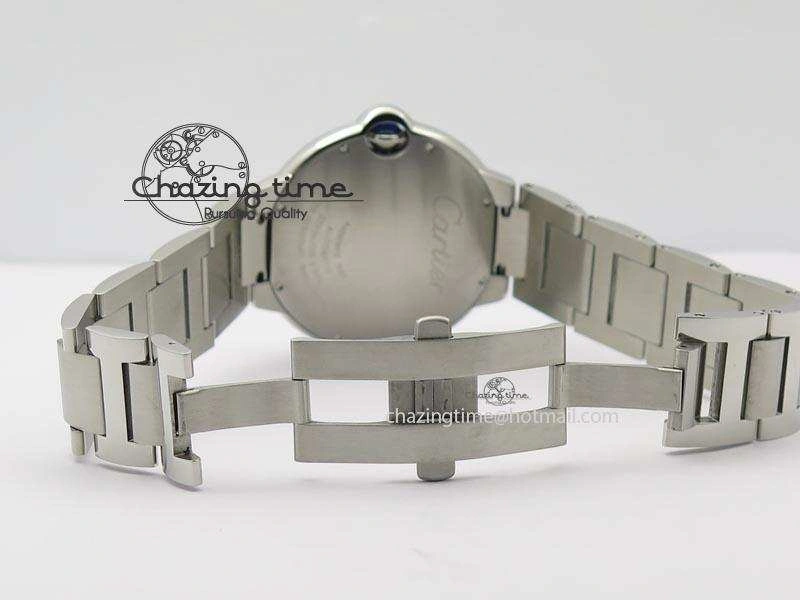 Ballon Bleu 42mm SS V6F 1:1 Best Edition White Dial On SS Bracelet A Lightweight 6349