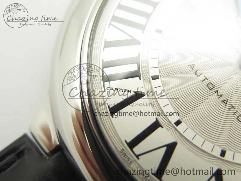 Ballon Bleu 42mm SS V6F 1:1 Best Edition White Textured Dial on Black Croc Strap A1847 MC V Unisex 6228