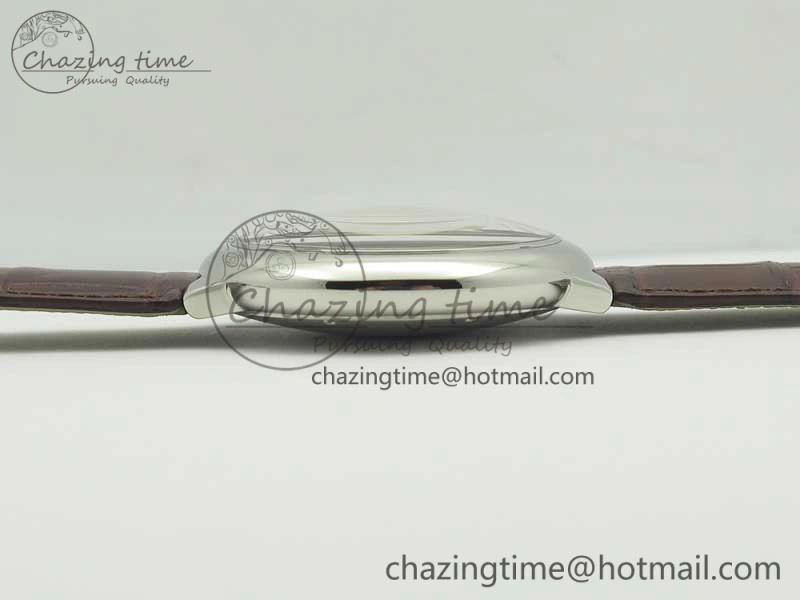 Ballon Bleu 42mm SS V6F 1:1 Best Edition White Textured Dial on Brown Croc Strap A1847 MC V Contemporary 6226