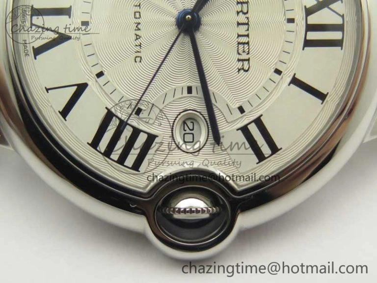 Bold Ballon Bleu 42mm SS V6F 1:1 Best Edition White Textured Dial on SS Bracelet A1847 MC V 6229