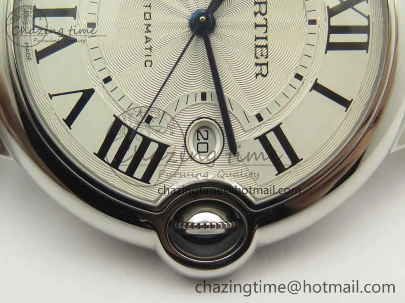 Bold Ballon Bleu 42mm SS V6F 1:1 Best Edition White Textured Dial on SS Bracelet A1847 MC V 6229