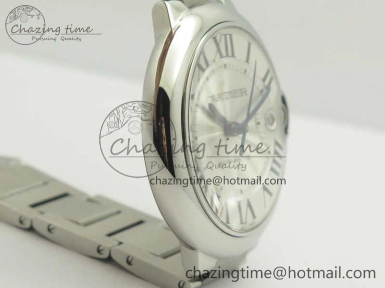 Bold Ballon Bleu 42mm SS V6F 1:1 Best Edition White Textured Dial on SS Bracelet A1847 MC V 6229