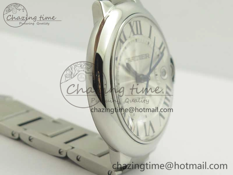 Bold Ballon Bleu 42mm SS V6F 1:1 Best Edition White Textured Dial on SS Bracelet A1847 MC V 6229