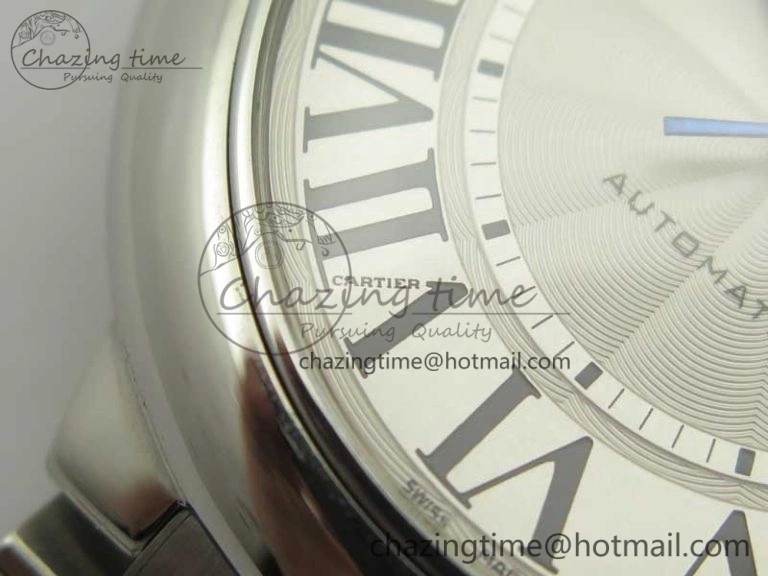 Bold Ballon Bleu 42mm SS V6F 1:1 Best Edition White Textured Dial on SS Bracelet A1847 MC V 6229