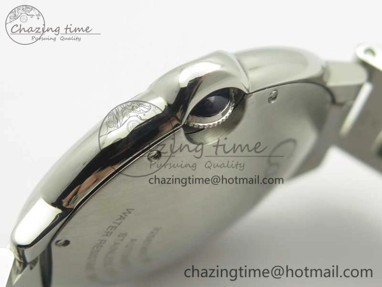 Ballon Bleu 42mm SS ZZF 1:1 Best Edition White Textured Dial On SS Bracelet A RelaxedFit 6232