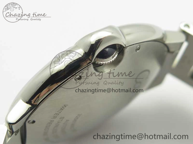 Ballon Bleu 42mm SS ZZF 1:1 Best Edition White Textured Dial On SS Bracelet A RelaxedFit 6232