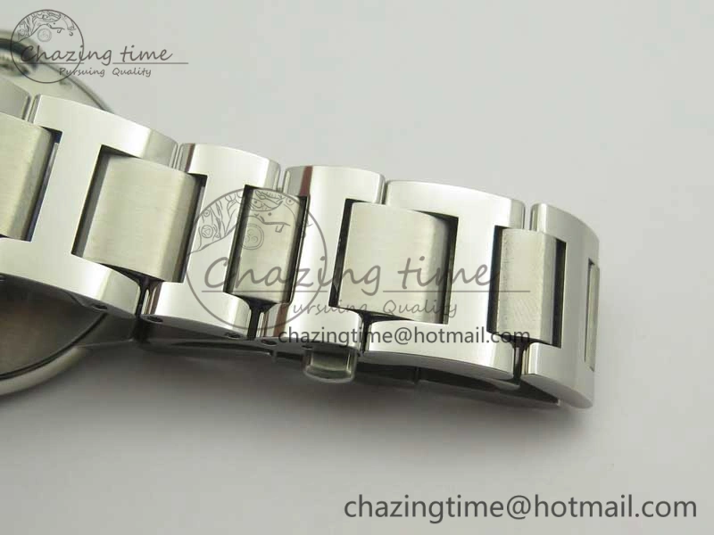 Ballon Bleu 42mm SS ZZF 1:1 Best Edition White Textured Dial On SS Bracelet A RelaxedFit 6232
