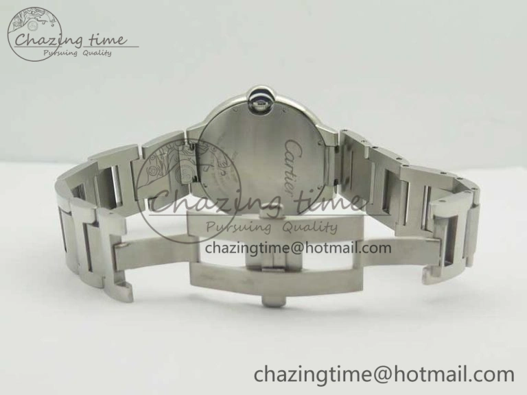 Ballon Bleu 42mm SS ZZF 1:1 Best Edition White Textured Dial On SS Bracelet A RelaxedFit 6232