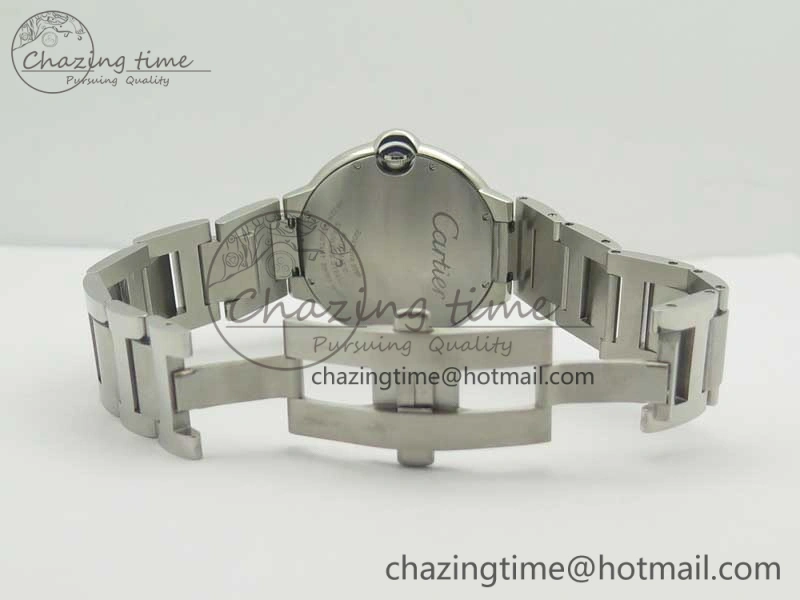 Ballon Bleu 42mm SS ZZF 1:1 Best Edition White Textured Dial On SS Bracelet A RelaxedFit 6232