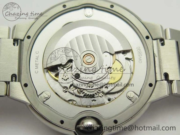 Ballon Bleu 42mm SS ZZF 1:1 Best Edition White Textured Dial On SS Bracelet A RelaxedFit 6232