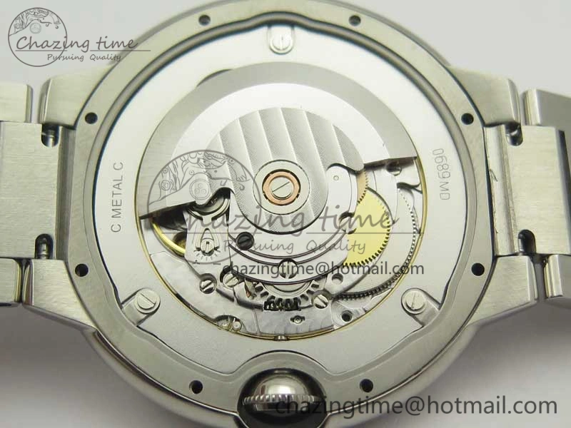 Ballon Bleu 42mm SS ZZF 1:1 Best Edition White Textured Dial On SS Bracelet A RelaxedFit 6232