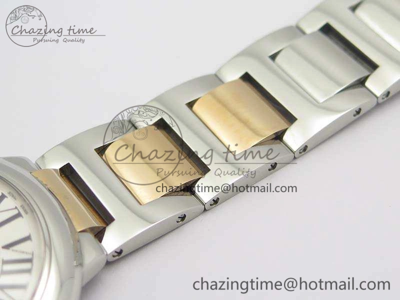 AllSeason Ballon Bleu 42mm V6F 1:1 Best Edition White Textured Dial On SS RG Bracelet A2824 V 6265
