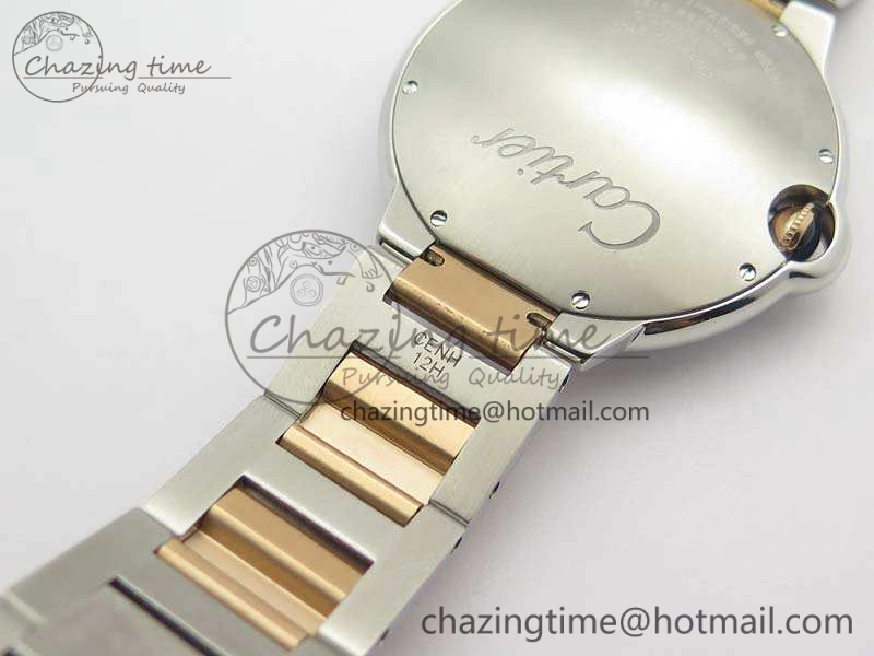 AllSeason Ballon Bleu 42mm V6F 1:1 Best Edition White Textured Dial On SS RG Bracelet A2824 V 6265