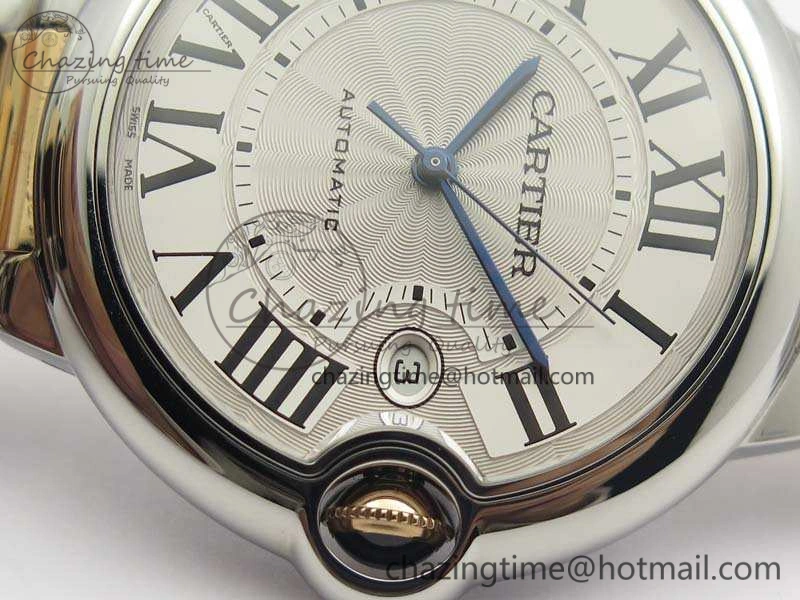 AllSeason Ballon Bleu 42mm V6F 1:1 Best Edition White Textured Dial On SS RG Bracelet A2824 V 6265