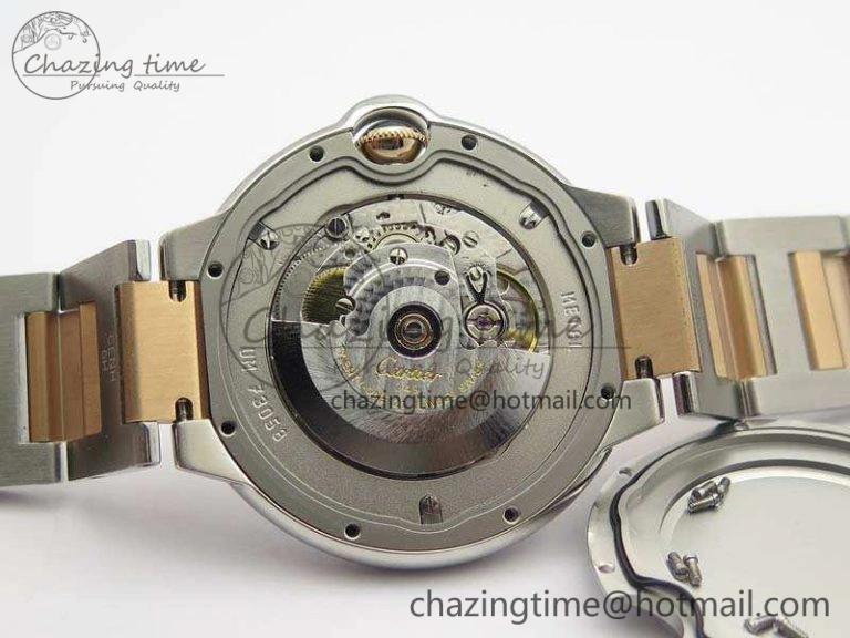 AllSeason Ballon Bleu 42mm V6F 1:1 Best Edition White Textured Dial On SS RG Bracelet A2824 V 6265