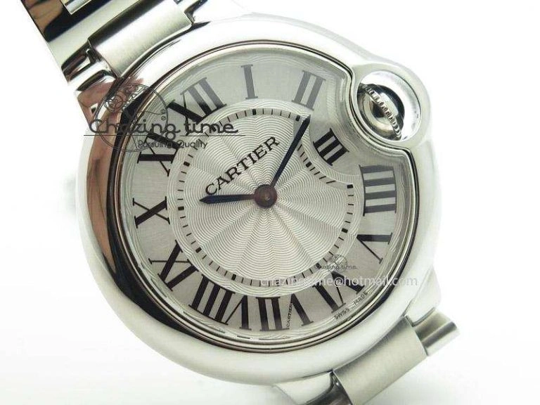 Ballon Bleu Best Edition 33mm SS White Textured Dial On SS Bracelet Ronda Quartz Modern 10787