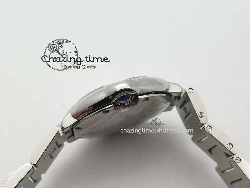 Ballon Bleu Best Edition 33mm SS White Textured Dial On SS Bracelet Ronda Quartz Modern 10787