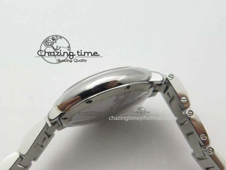 Ballon Bleu Best Edition 33mm SS White Textured Dial On SS Bracelet Ronda Quartz Modern 10787