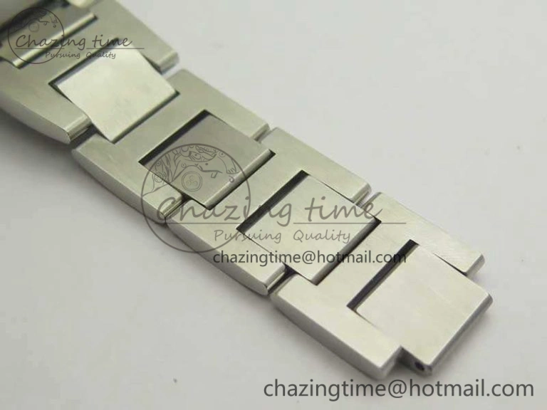 Ballon Bleu De Cartier Chrono 47mm SS ZF 1:1 Best Edition Cream White Textured Dial On SS Bracelet A Original 6245