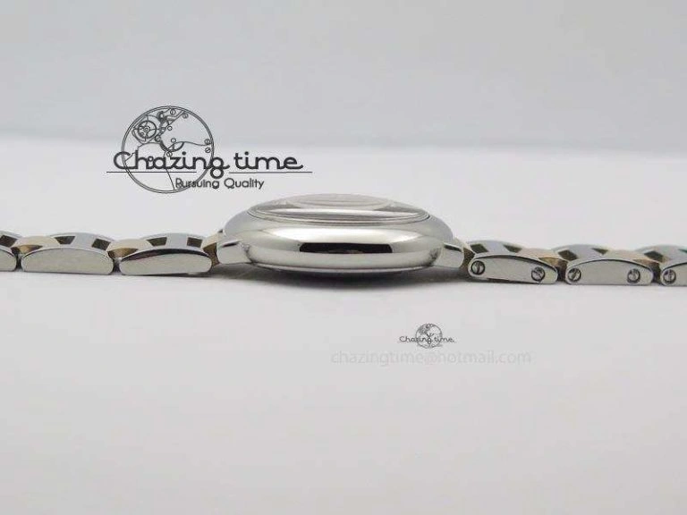 Ballon Bleu De V6 28.5mm SS RG Champagne Gold Dial On SS RG Bracelet Ronda Quartz QuickDry 10785