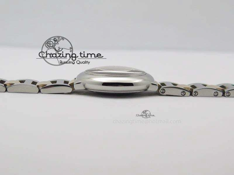 Ballon Bleu De V6 28.5mm SS RG Champagne Gold Dial On SS RG Bracelet Ronda Quartz QuickDry 10785
