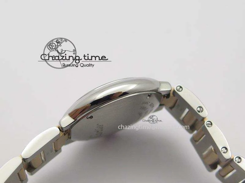 Ballon Bleu De V6 28.5mm SS RG Champagne Gold Dial On SS RG Bracelet Ronda Quartz QuickDry 10785