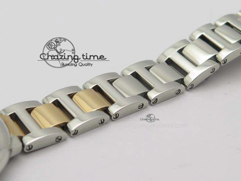 Ballon Bleu De V6 28.5mm SS RG Champagne Gold Dial On SS RG Bracelet Ronda Quartz QuickDry 10785